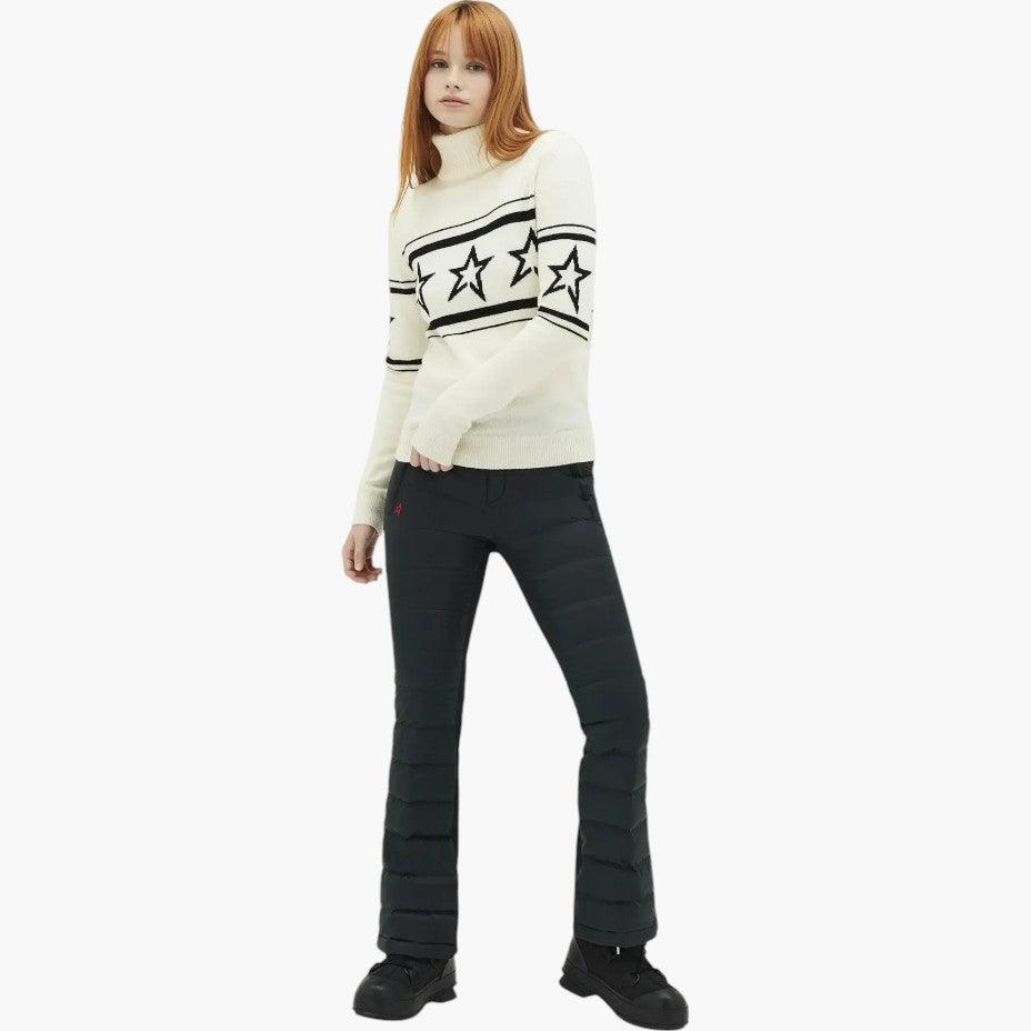 Star Knit Turtleneck Jumper - Cosy Oversized for Women