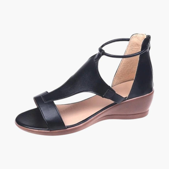 Orthopedic Leather Sandals – Women's Cushioned Arch Support