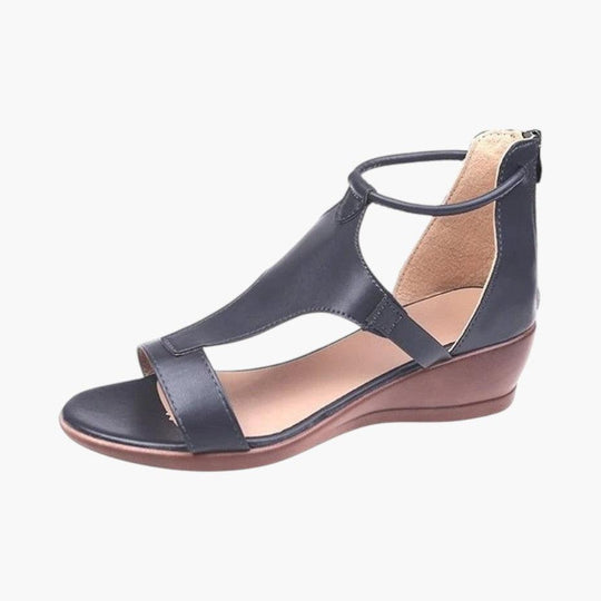 Orthopedic Leather Sandals – Women's Cushioned Arch Support