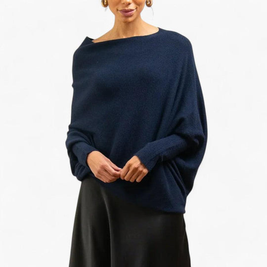 Oversized Off Shoulder Jumper for Women - Chunky Knit Style