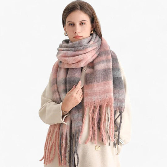 Oversized Blanket Scarf – Women's Cozy Winter Wrap