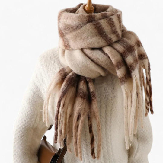 Oversized Blanket Scarf – Women's Cozy Winter Wrap